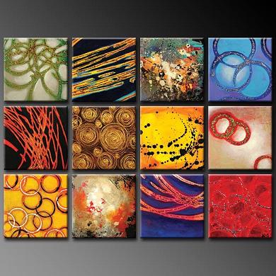 Dafen Oil Painting on canvas abstract -set376 - Click Image to Close